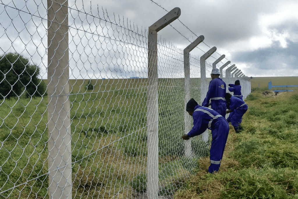 Fencing in Ol Kalou