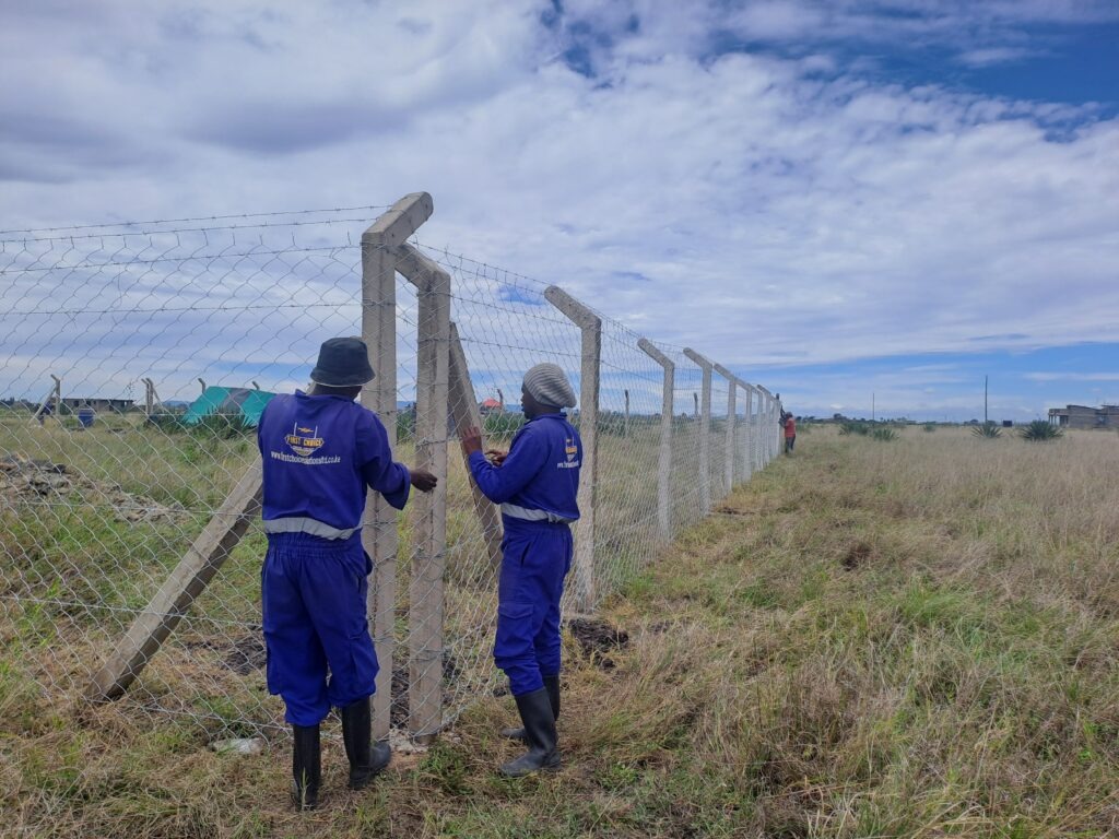 Fencing in Juja, Ruiru