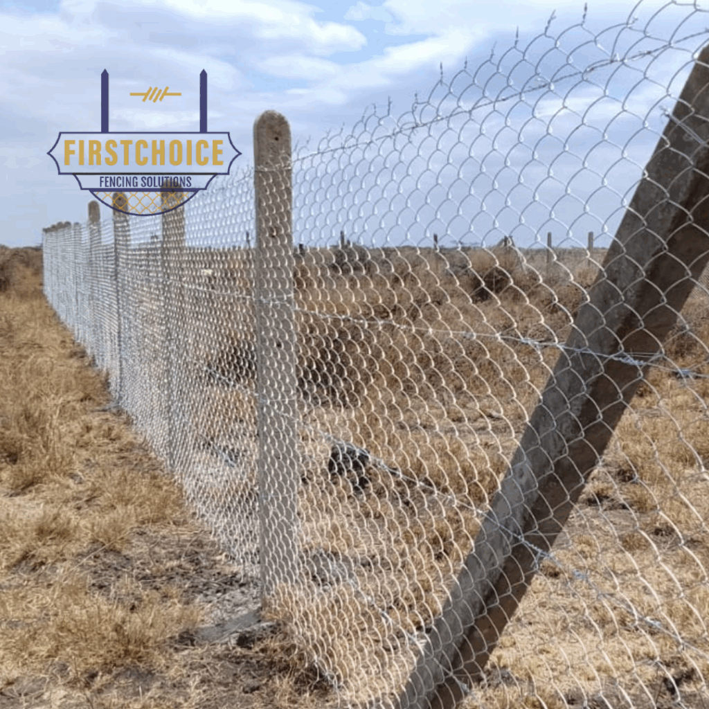 Concrete Posts Chain Long 8ft Concrete post Chain Link Wire Fencing 100 by 100 plot in Kenya ...
