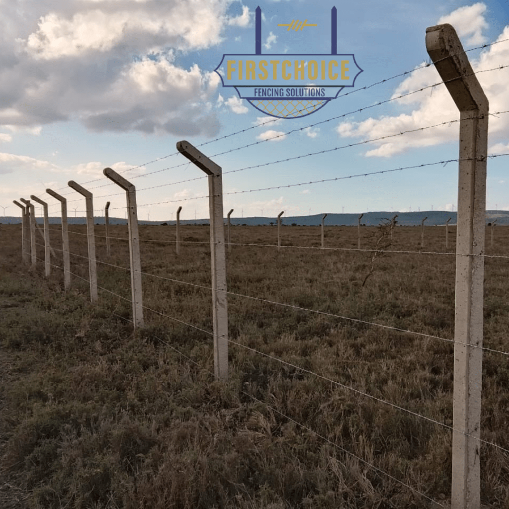Concrete & Barbed Wire Fencing